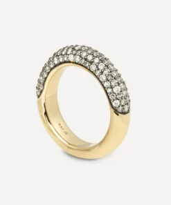 Lucy Delius Rings|Rings^14ct Gold Dark Side of The Moon Ring