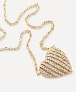 Roxanne First Necklaces|Necklaces^14ct Gold Diamond Basket Heart Pendant Necklace