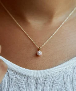 Dinny Hall Necklaces^9ct Gold Diamond Bonbon Pendant Necklace