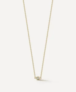 Mateo Necklaces|Necklaces^14ct Gold Diamond Dot Pendant Necklace