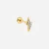 Rachel Jackson Earrings^9ct Gold Diamond Lightning Bolt Labret Earring