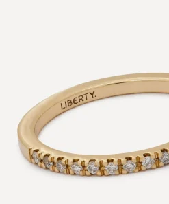 Liberty Rings|Rings^9ct Gold Diamond Rainbow Ring