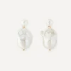 Mateo Earrings^14ct Gold Duality Pearl Drop Earrings