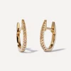 Annoushka Earrings|Earrings^18ct Gold Eclipse Brown Diamond Fine Hoop Earrings