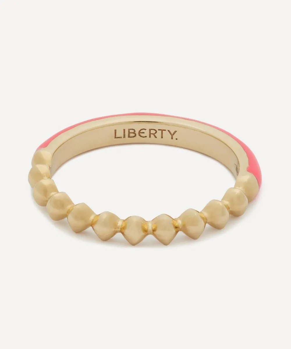 Liberty Rings|Rings^9ct Gold Eclipse Fluo Pink Band Ring