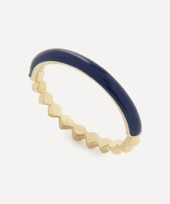 Liberty Rings|Rings^9ct Gold Eclipse Navy Blue Band Ring