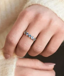 Dinny Hall Rings^18ct Gold Elyhara Sapphire Five Stone Ring