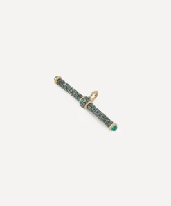 Lucy Delius Jewellery Charms & Pendants|Charms & Pendants^14ct Gold Emerald T-Bar Pendant