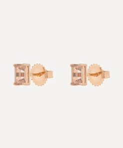 Suzanne Kalan Earrings|Earrings^14ct Gold Emerald-Cut Morganite Topaz Stud Earrings