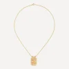 Marie Lichtenberg Necklaces|Necklaces^18ct Gold Eye Protect Scapular Pendant Necklace