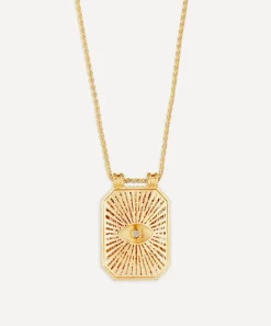 Marie Lichtenberg Necklaces|Necklaces^18ct Gold Eye Protect Scapular Pendant Necklace
