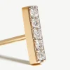 Missoma Earrings^14ct Gold Fine Diamond Bar Stud Earring