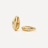 Missoma Earrings|Earrings^14ct Gold Fine Diamond Dome Huggie Hoop Earrings