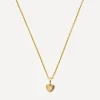 Missoma Necklaces|Necklaces^14ct Gold Fine Diamond Heart Mini Pendant Necklace