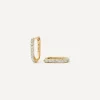 Missoma Earrings|Earrings^14ct Gold Fine Diamond Ovate Mini Hoop Earrings