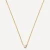 Missoma Necklaces|Necklaces^14ct Gold Fine Diamond Solitaire Pendant Necklace