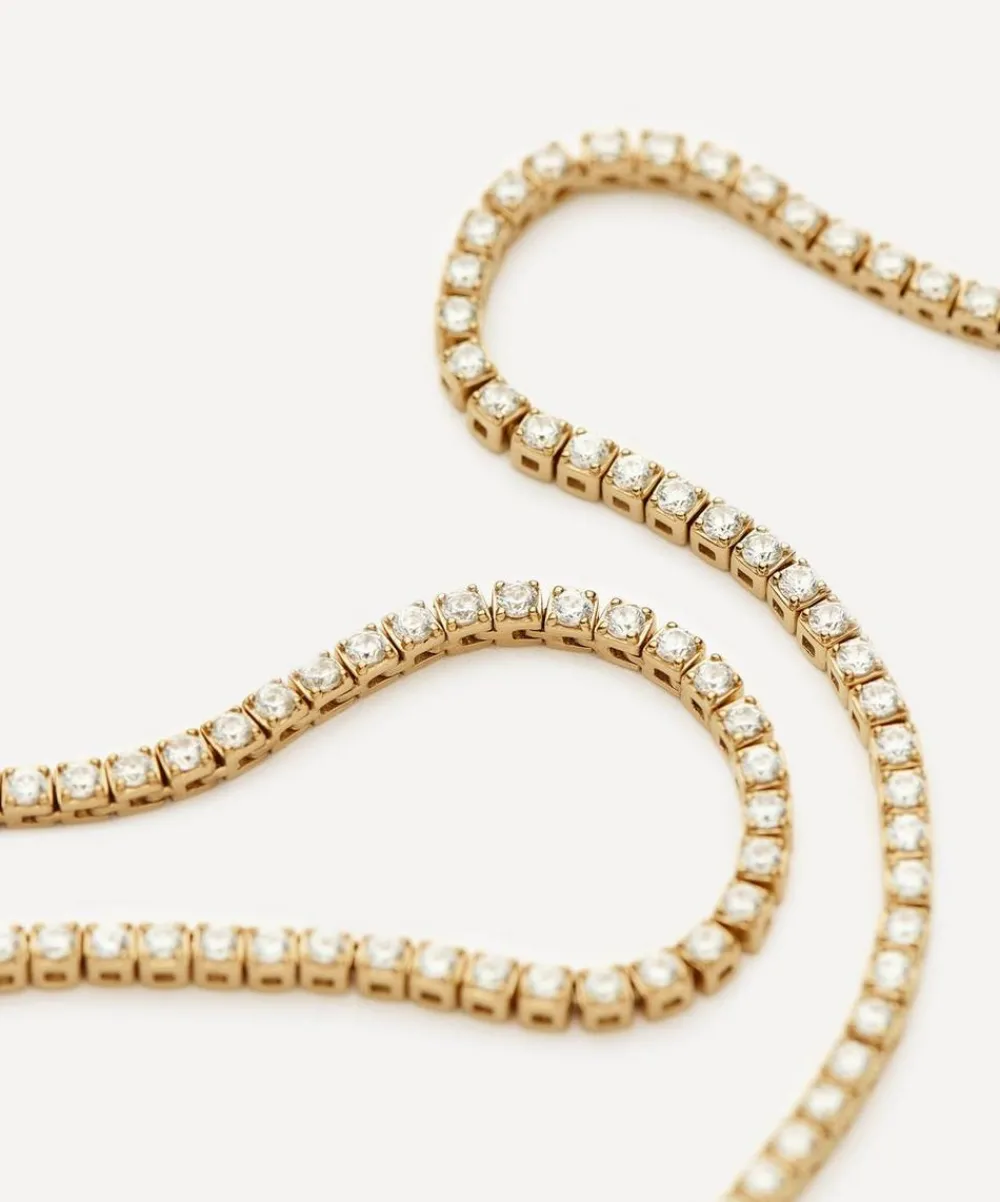 Missoma Necklaces|Necklaces^14ct Gold Fine Diamond Tennis Necklace