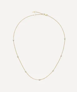 Missoma Necklaces^14ct Gold Fine Floating Diamond Necklace