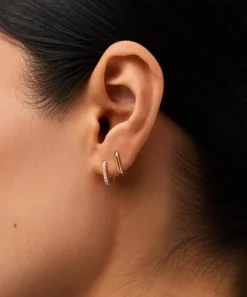 Missoma Earrings|Earrings^14ct Gold Fine Ovate Mini Hoop Earrings