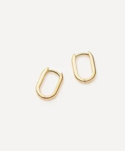 Missoma Earrings|Earrings^14ct Gold Fine Ovate Mini Hoop Earrings
