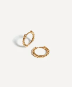 Missoma Earrings|Earrings^14ct Gold Fine Rope Huggie Hoop Earrings