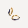 Missoma Earrings|Earrings^14ct Gold Fine Sapphire Huggie Hoop Earrings