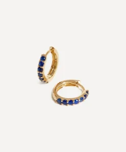 Missoma Earrings|Earrings^14ct Gold Fine Sapphire Huggie Hoop Earrings