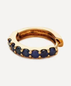 Missoma Earrings|Earrings^14ct Gold Fine Sapphire Huggie Hoop Earrings