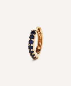 Missoma Earrings|Earrings^14ct Gold Fine Sapphire Huggie Hoop Earrings