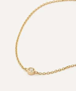Missoma Bracelets|Bracelets^14ct Gold Fine Solitaire Diamond Bracelet