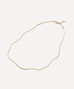 Missoma Necklaces^14ct Gold Fine Square Snake Chain Necklace