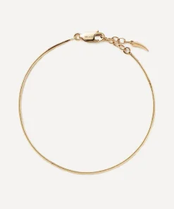 Missoma Necklaces|Necklaces^14ct Gold Fine Square Snake Chain Bracelet