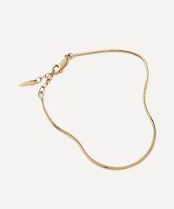 Missoma Necklaces|Necklaces^14ct Gold Fine Square Snake Chain Bracelet