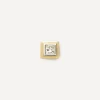 Missoma Earrings^14ct Gold Fine Square Solitaire Stud Earring