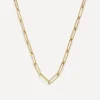Sophie Joanne Necklaces|Necklaces^14ct Gold Flat Link Chain Necklace