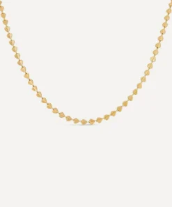Dinny Hall Necklaces^9ct Gold Folded Heart Linked Necklace