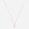 AURUM + GREY Necklaces^9ct Gold G Initial Pendant Necklace