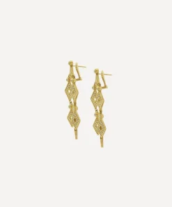 Kojis Earrings|Earrings^18ct Gold Geometric Diamond Chandelier Drop Earrings