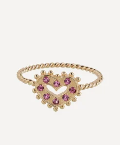 Anna + Nina Rings^14ct Gold Gilded Romance Ring
