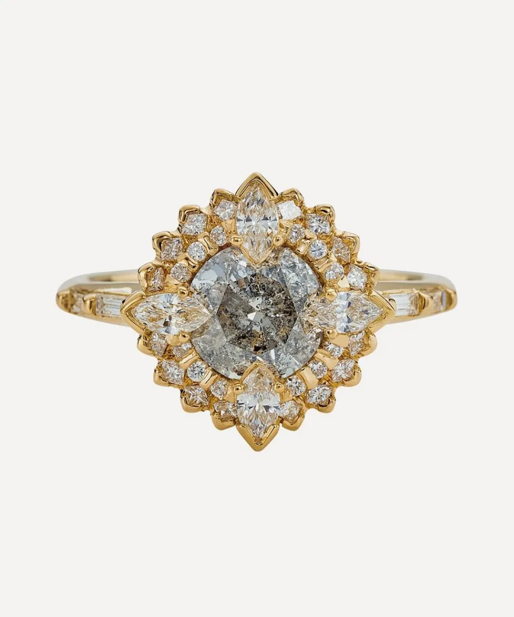 Artemer Rings|Rings^18ct Gold Golden Lotus Engagement Ring