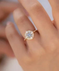 Artemer Rings|Rings^18ct Gold Golden Lotus Engagement Ring
