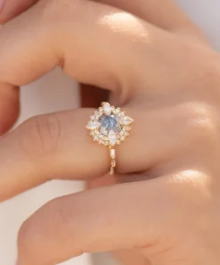 Artemer Rings|Rings^18ct Gold Golden Lotus Engagement Ring