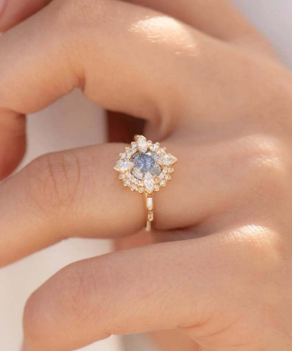 Artemer Rings|Rings^18ct Gold Golden Lotus Engagement Ring