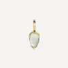 By Pariah Charms & Pendants|Charms & Pendants^14ct Gold Green Amethyst Acorn Pendant