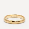 Satomi Kawakita Rings|Rings^18ct Gold Half-Round Hammered Band Ring