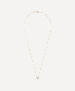 Suzanne Kalan Necklaces|Necklaces^14ct Gold Halo Blue Topaz Hex Pendant Necklace