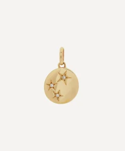 Liberty Charms & Pendants|Charms & Pendants^9ct Gold Handmade Ianthe Star Triple Diamond Pendant