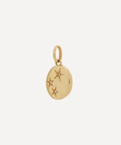 Liberty Charms & Pendants|Charms & Pendants^9ct Gold Handmade Ianthe Star Triple Diamond Pendant