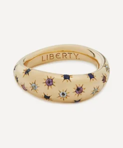 Liberty Rings|Rings^9ct Gold Handmade Ianthe Star Rainbow Ring