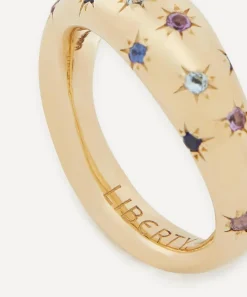 Liberty Rings|Rings^9ct Gold Handmade Ianthe Star Rainbow Ring